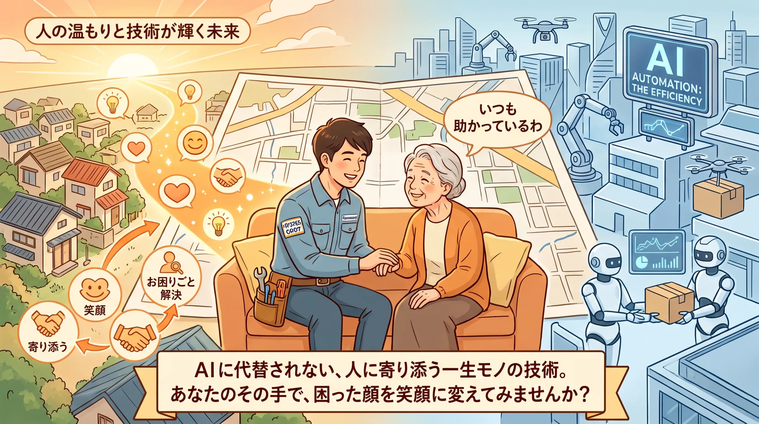 AIに代替されない、人に寄り添う一生モノの技術